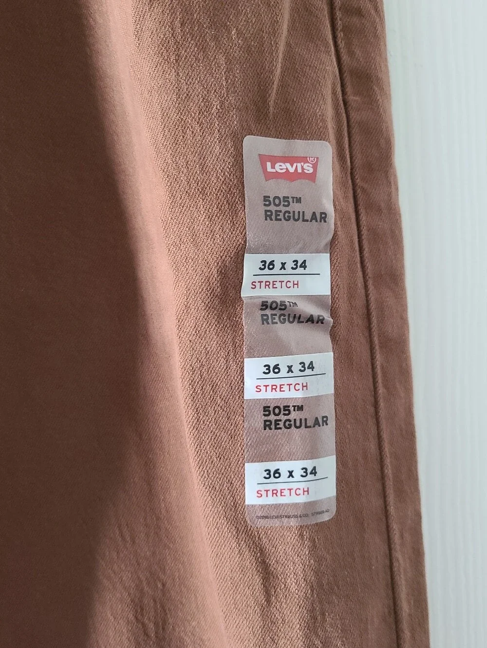 NWOT Levis 505 Regular Fit 36x34